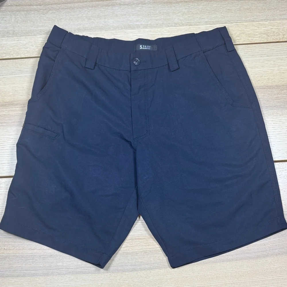 5.11 Tactical Men's‎ Dark Navy Flat Front Performance Shorts